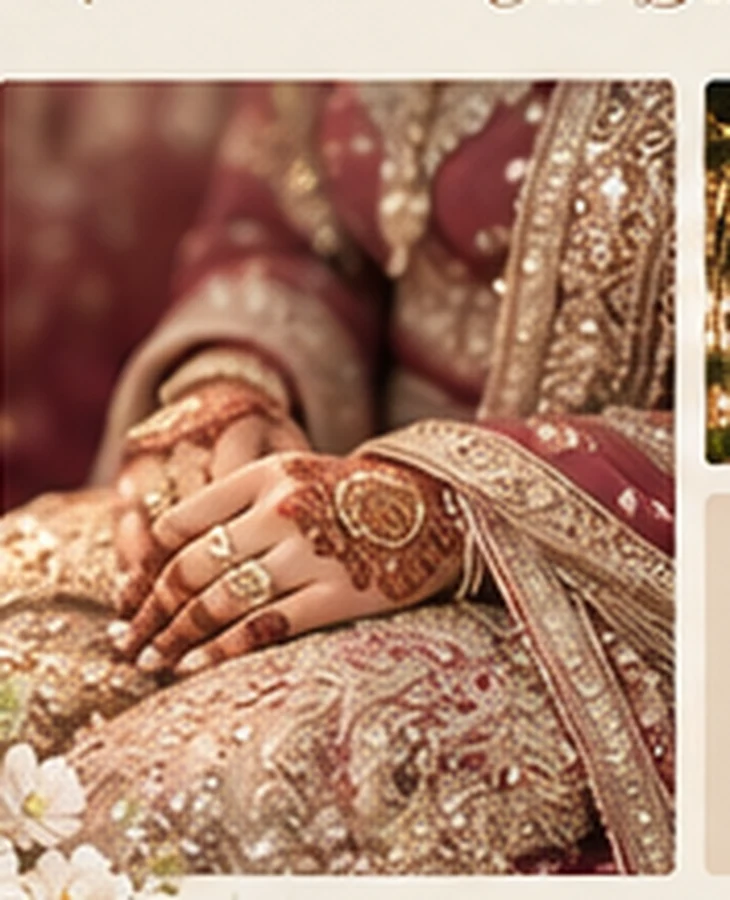 Wedding henna and jewellery